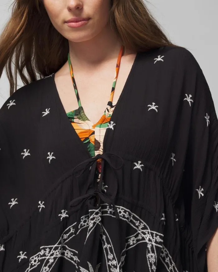 Soma Soma Swim Embroidered CoverUp Key Lime Women Swim