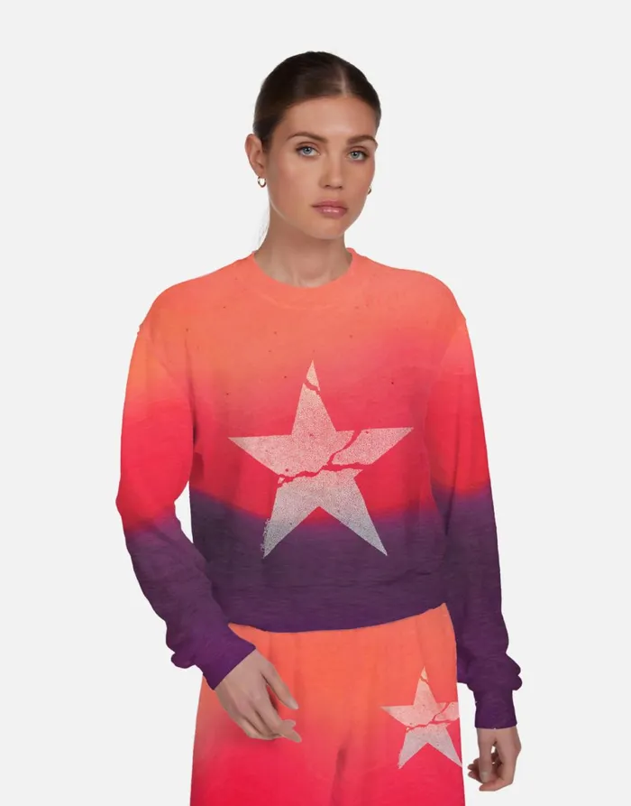 Spalding Cracked Star Malibu Skies Women039s Lauren Moshi Long Sleeve