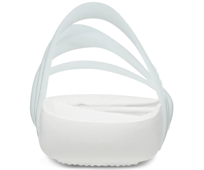 Splash Glossy Strappy Sandal White Women Crocs Slides