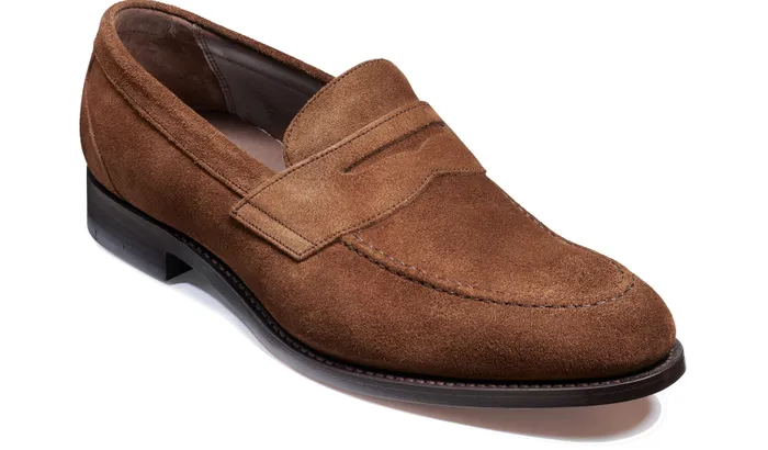 St Pauls 8211 Castagnia Suede Men Barker Shoes Mens Loafers