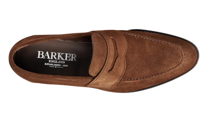 St Pauls 8211 Castagnia Suede Men Barker Shoes Mens Loafers
