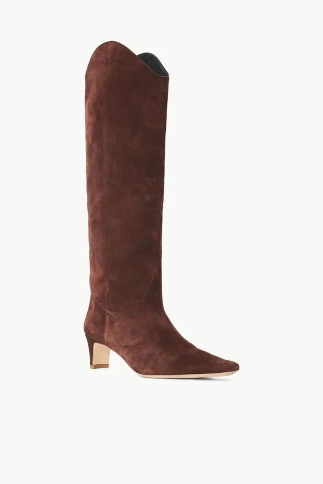 STAUD Boots WESTERN WALLY BOOT Mahogany Suede 8211 Women STAUD Boots WESTERN WALLY BOOT Mahogany Suede 8211 Women