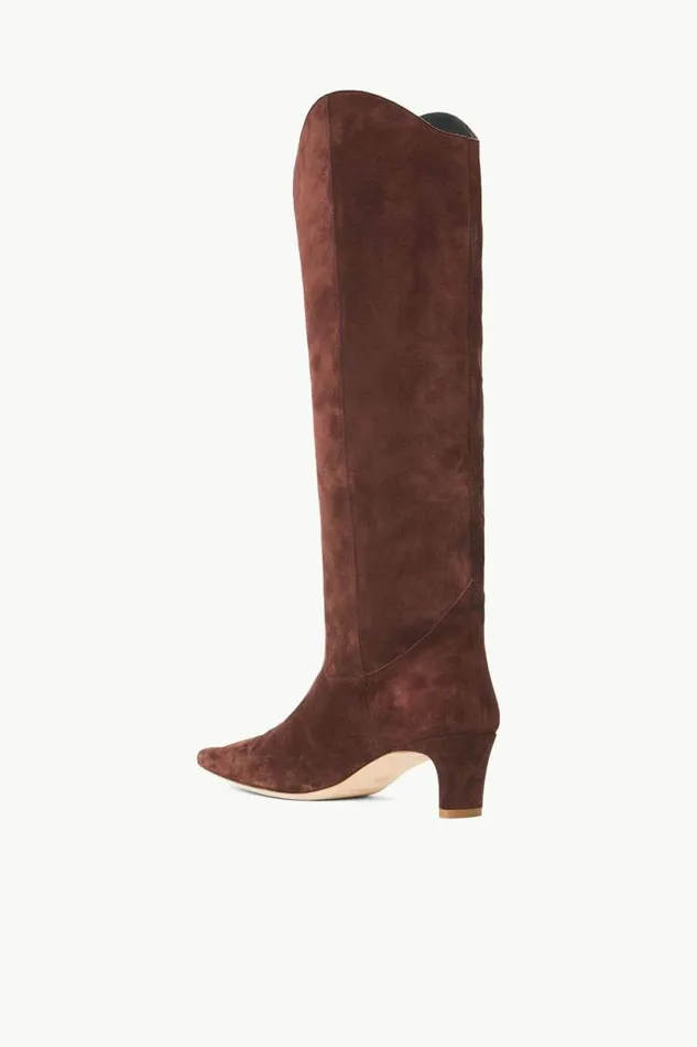 STAUD Boots WESTERN WALLY BOOT Mahogany Suede 8211 Women STAUD Boots WESTERN WALLY BOOT Mahogany Suede 8211 Women