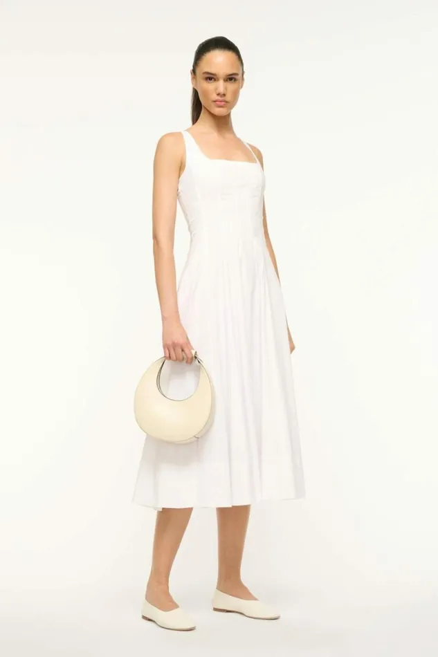 STAUD Crossbody MINI MOON BAG Cream 8211 Women STAUD Crossbody MINI MOON BAG Cream 8211 Women