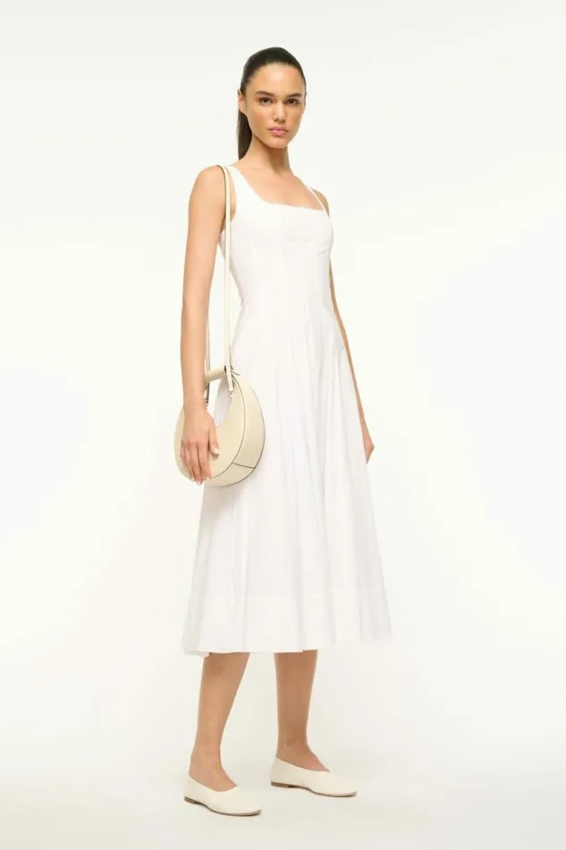 STAUD Crossbody MINI MOON BAG Cream 8211 Women STAUD Crossbody MINI MOON BAG Cream 8211 Women