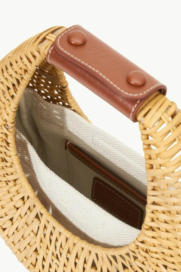 STAUD Crossbody MINI MOON WICKER BAG Natural 8211 Women