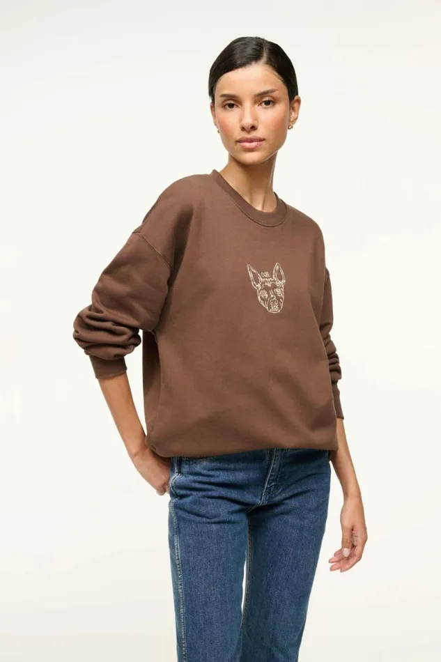 STAUD Custom Clothing CUSTOM X CBONZ OVERSIZED SWEATSHIRT Brown 8211 Pet
