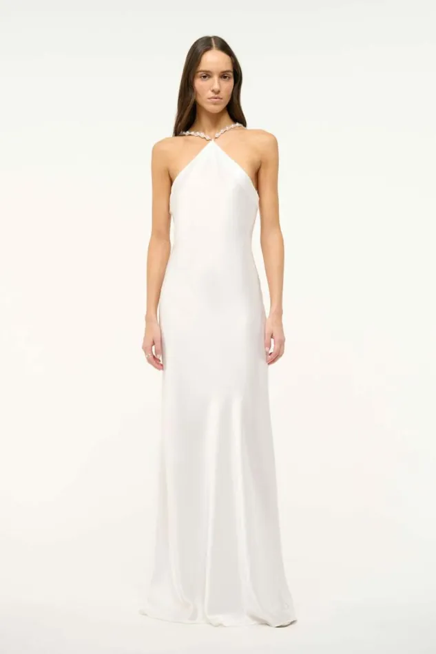STAUD Dresses CADENCE DRESS Pearl 8211 Women