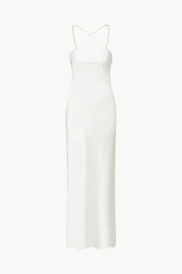 STAUD Dresses CADENCE DRESS Pearl 8211 Women STAUD Dresses CADENCE DRESS Pearl 8211 Women