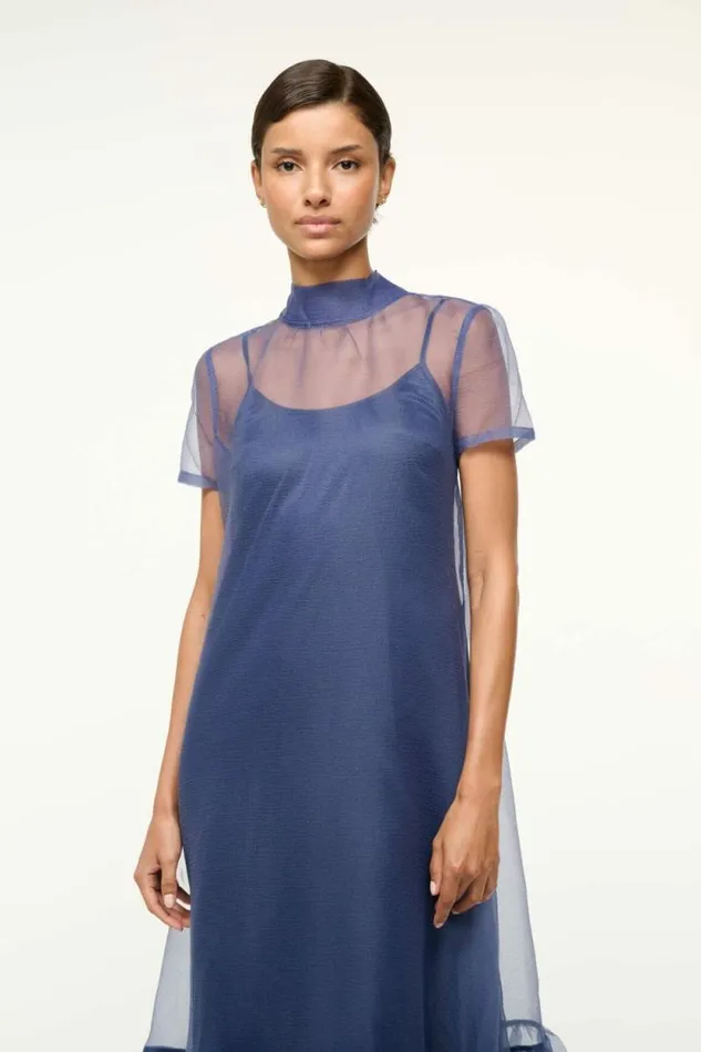 STAUD Dresses CALLUNA DRESS Navy 8211 Women