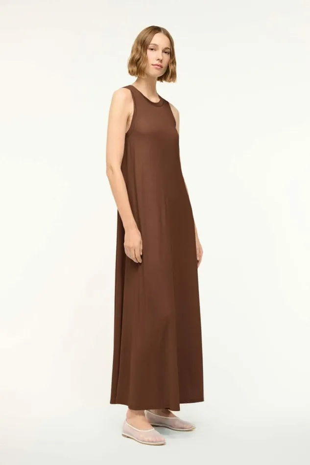 STAUD Dresses DAVI DRESS Dark Oak 8211 Women