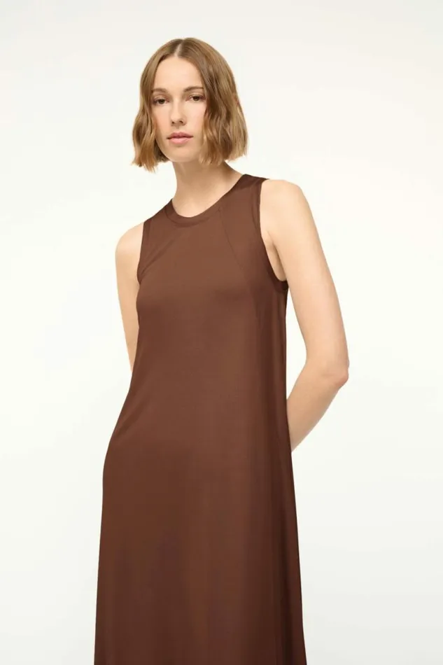STAUD Dresses DAVI DRESS Dark Oak 8211 Women