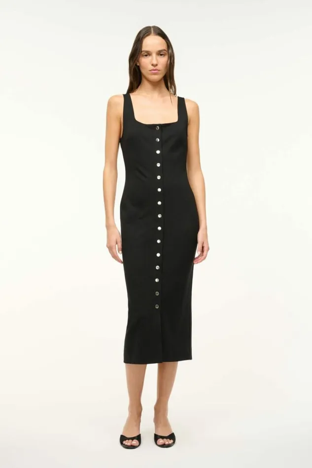 STAUD Dresses DOMANI DRESS Black 8211 Women
