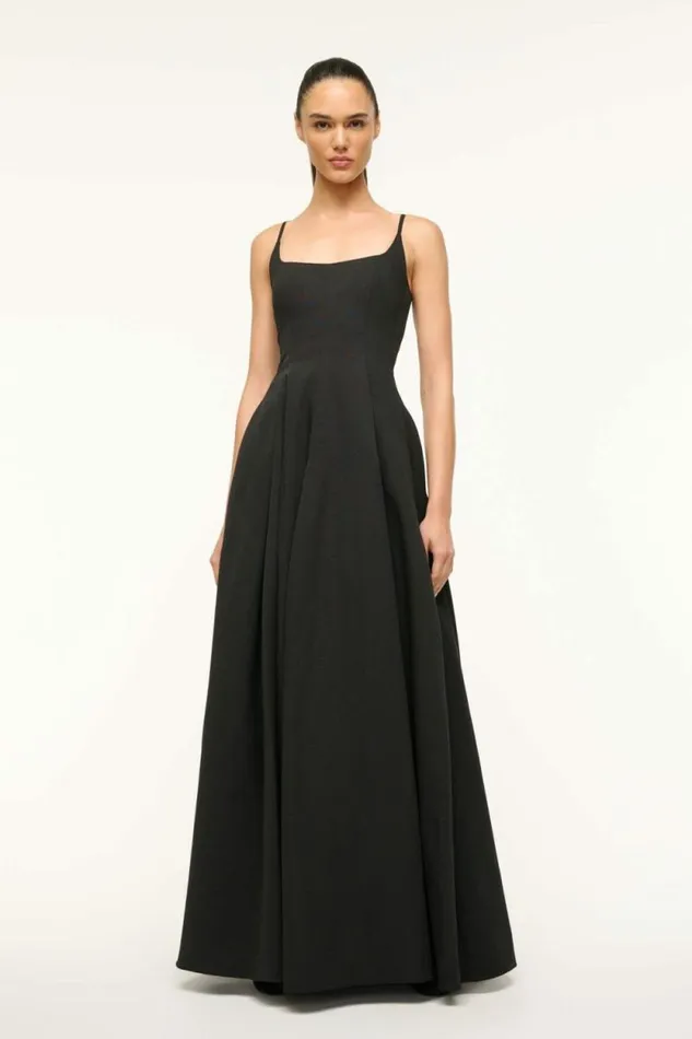 STAUD Dresses JOY MAXI DRESS Black 8211 Women