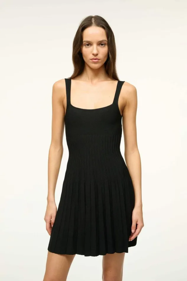 STAUD Dresses MINI ELLISON DRESS Black 8211 Women STAUD Dresses MINI ELLISON DRESS Black 8211 Women