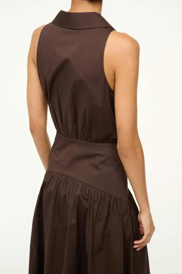 STAUD Dresses ROMY DRESS Earth 8211 Women STAUD Dresses ROMY DRESS Earth 8211 Women