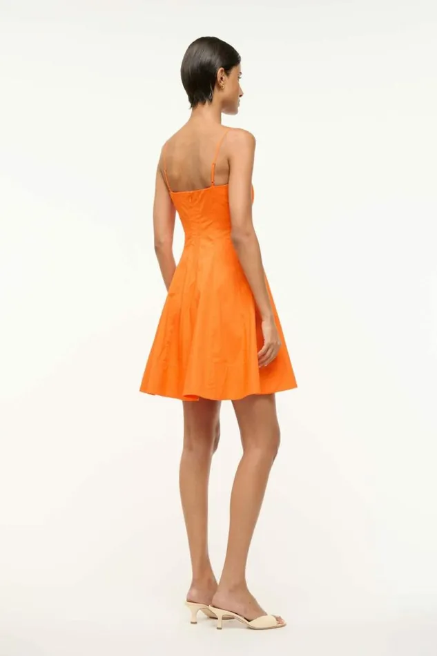 STAUD Dresses WYLIE MINI DRESS Apricot 8211 Women STAUD Dresses WYLIE MINI DRESS Apricot 8211 Women