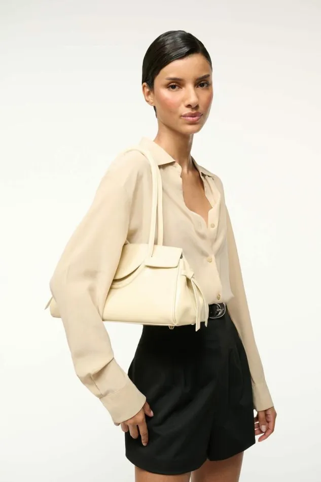 STAUD Essentials MAUDE SHOULDER BAG Cream 8211 Women STAUD Essentials MAUDE SHOULDER BAG Cream 8211 Women