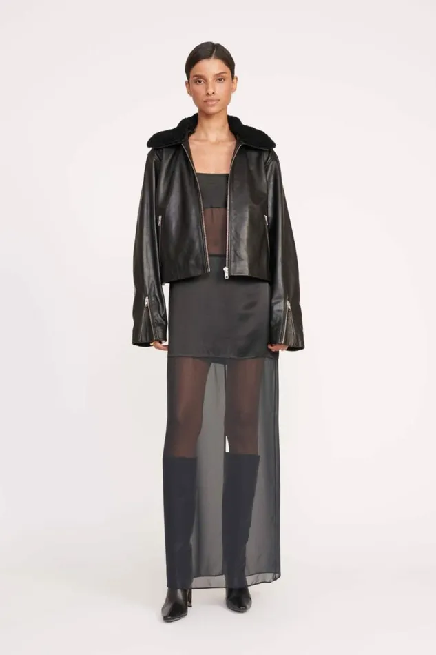 STAUD Outerwear and Jackets LENORA JACKET Black 8211 Women