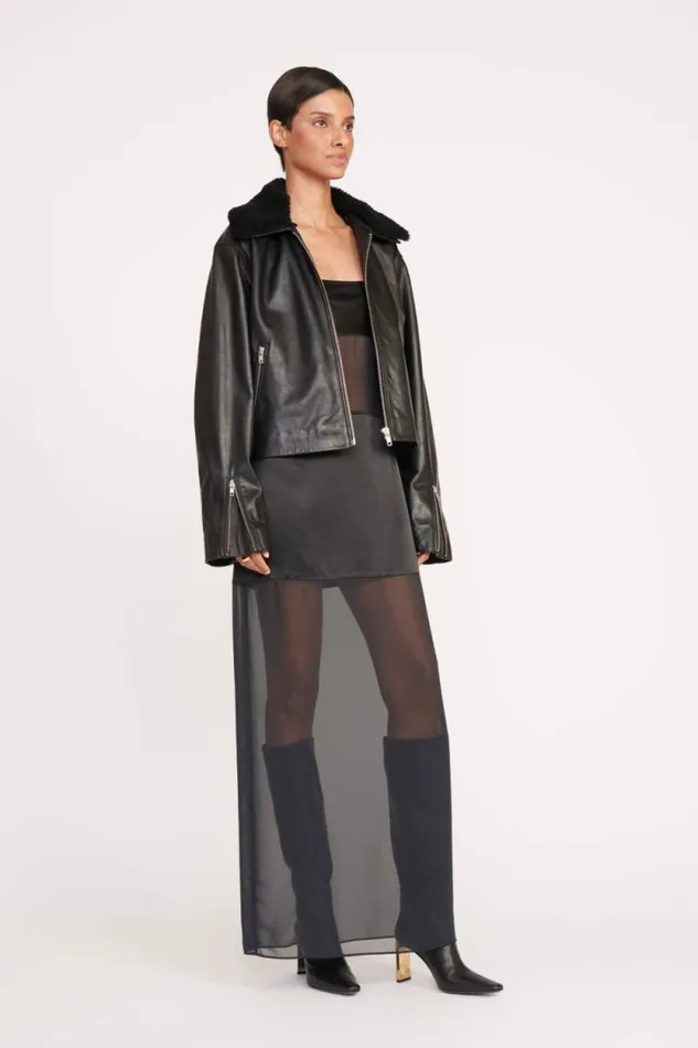 STAUD Outerwear and Jackets LENORA JACKET Black 8211 Women