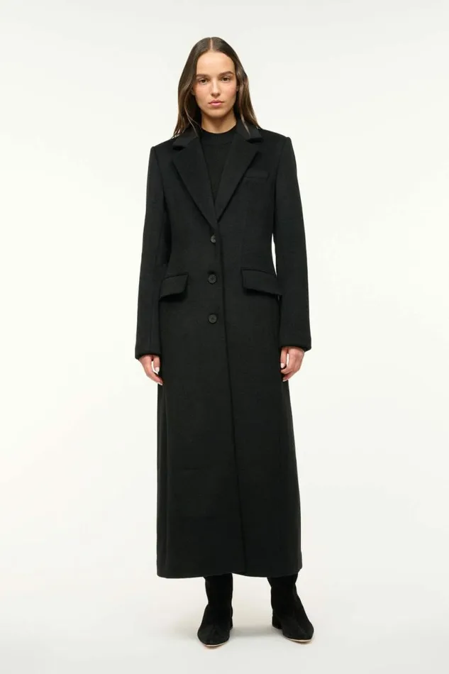 STAUD Outerwear and Jackets SANZA COAT Black 8211 Women