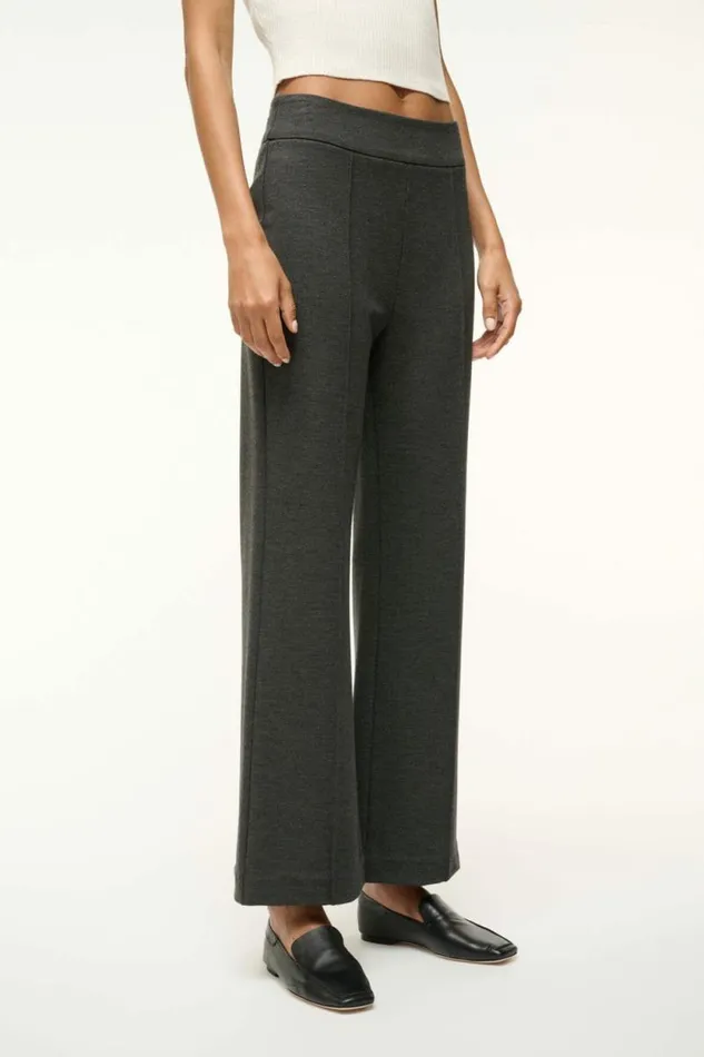 STAUD Pants and Shorts KNACK PANT Heather Grey 8211 Women