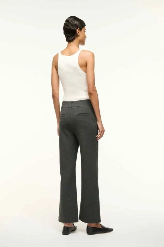 STAUD Pants and Shorts KNACK PANT Heather Grey 8211 Women