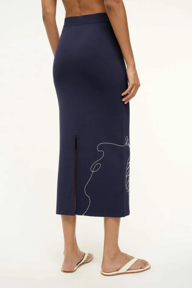 STAUD Skirts KARINA SKIRT Navy 8211 Women STAUD Skirts KARINA SKIRT Navy 8211 Women