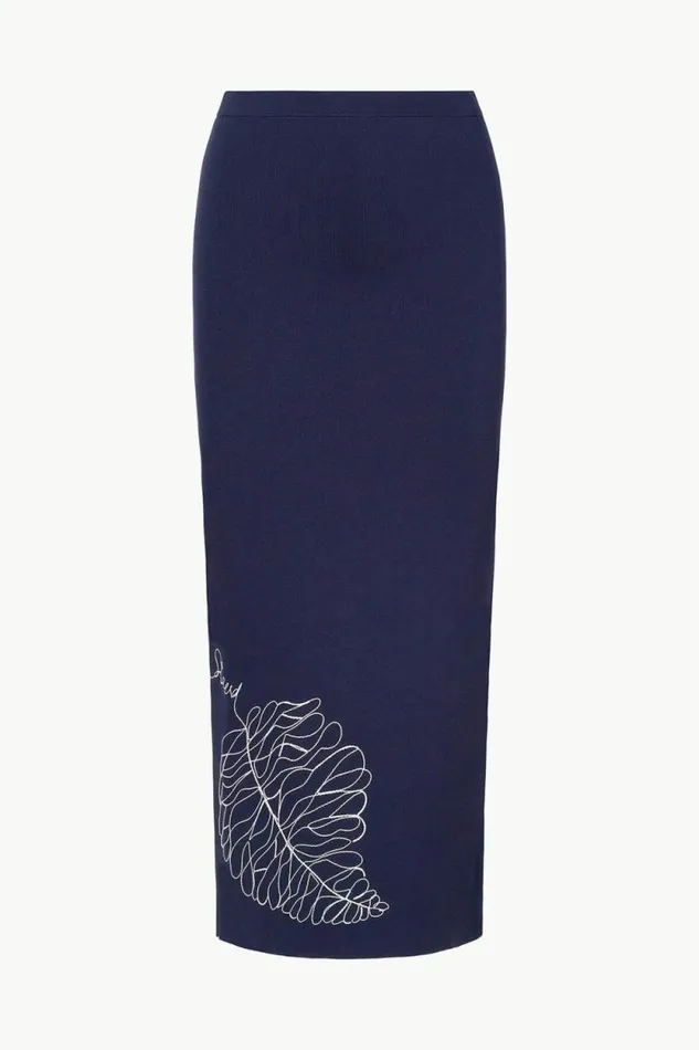 STAUD Skirts KARINA SKIRT Navy 8211 Women STAUD Skirts KARINA SKIRT Navy 8211 Women