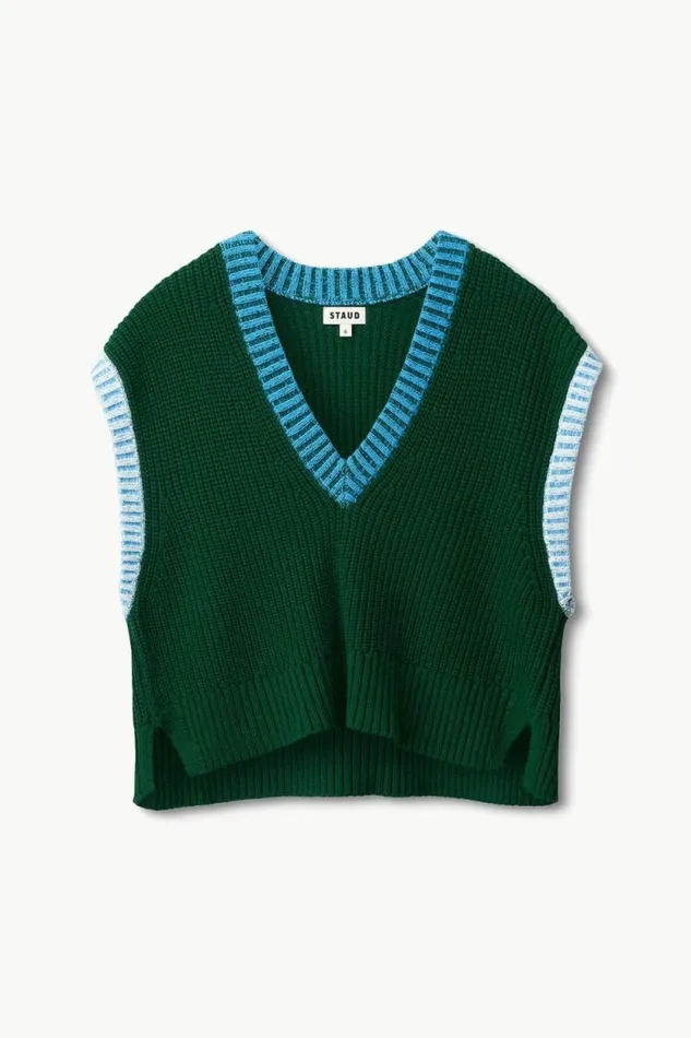 STAUD Sweaters AMERICANA SWEATER Jungle Sky Ivory 8211 Women