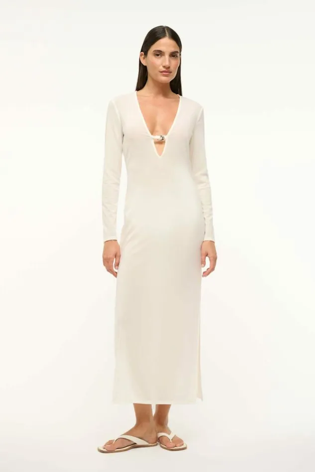 STAUD Swim CLEO DRESS White 8211 Women
