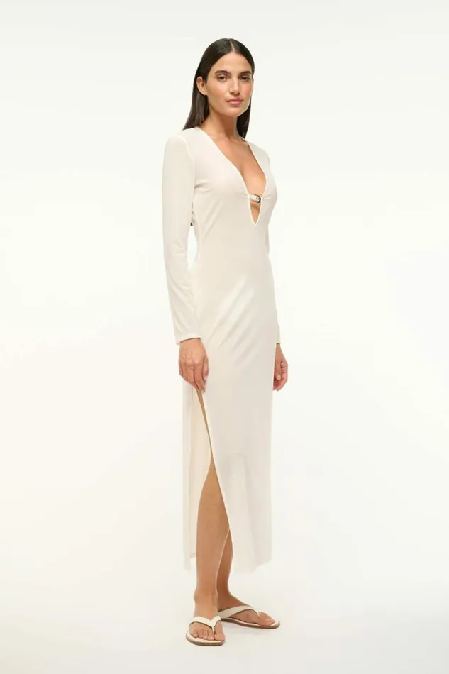 STAUD Swim CLEO DRESS White 8211 Women