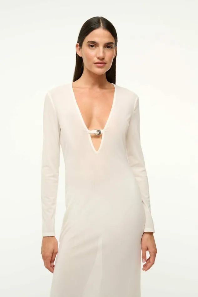 STAUD Swim CLEO DRESS White 8211 Women