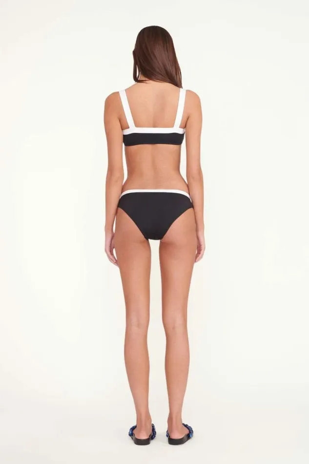 STAUD Swim LIV BIKINI TOP Black White 8211 Women STAUD Swim LIV BIKINI TOP Black White 8211 Women
