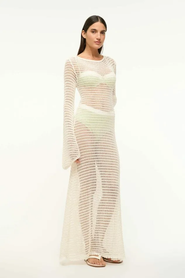 STAUD Swim LORENA DRESS Ivory 8211 Women