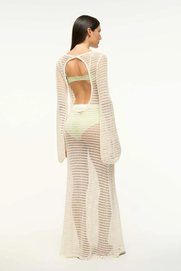 STAUD Swim LORENA DRESS Ivory 8211 Women