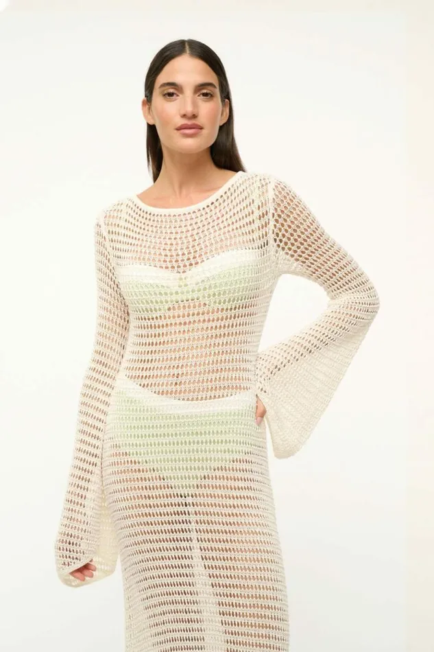 STAUD Swim LORENA DRESS Ivory 8211 Women