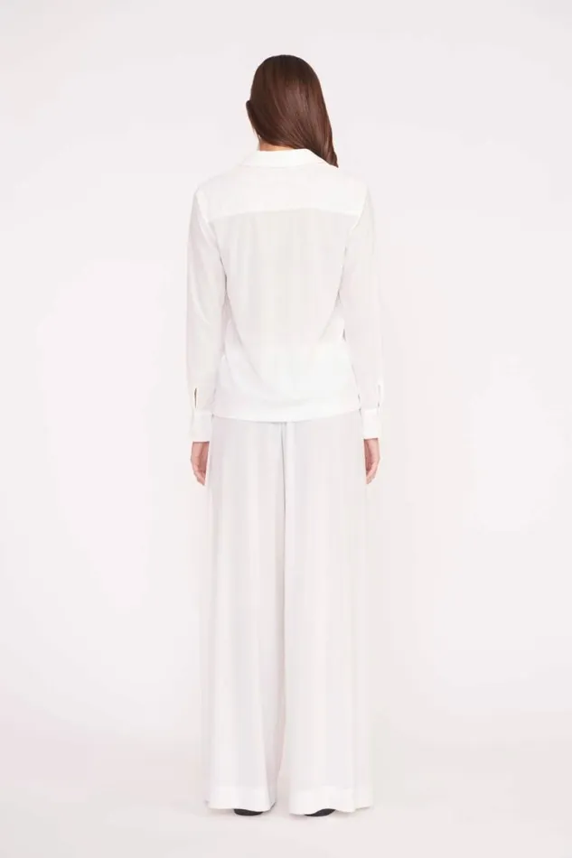 STAUD Swim MIRIAM COVERUP TOP White 8211 Women STAUD Swim MIRIAM COVERUP TOP White 8211 Women