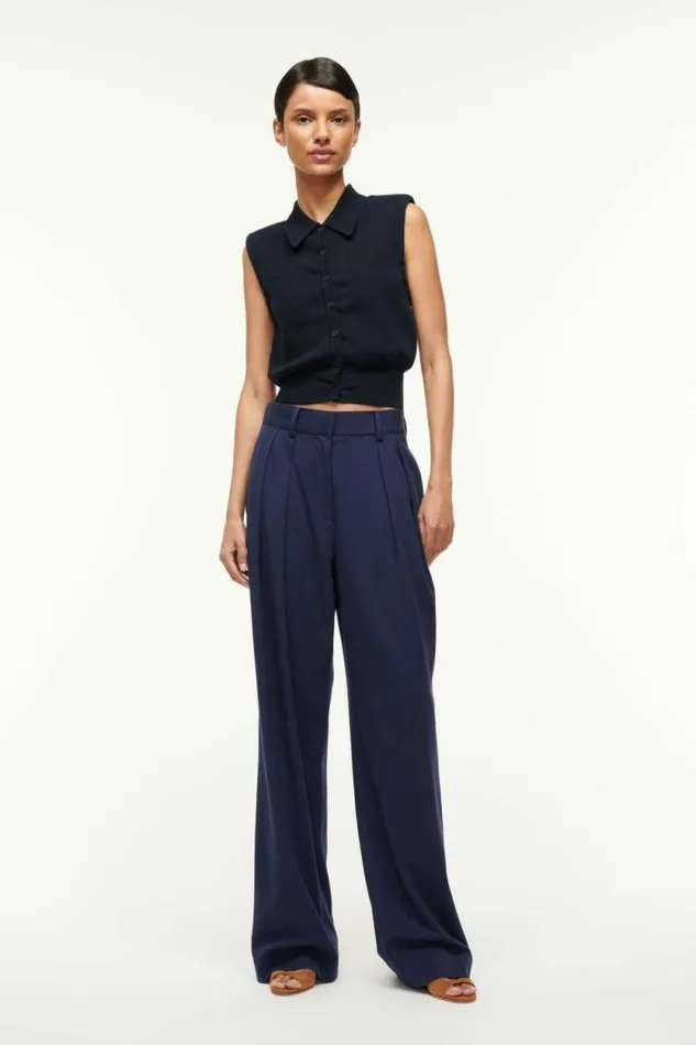 STAUD The Evening Edit LUISA PANT Navy 8211 Women STAUD The Evening Edit LUISA PANT Navy 8211 Women