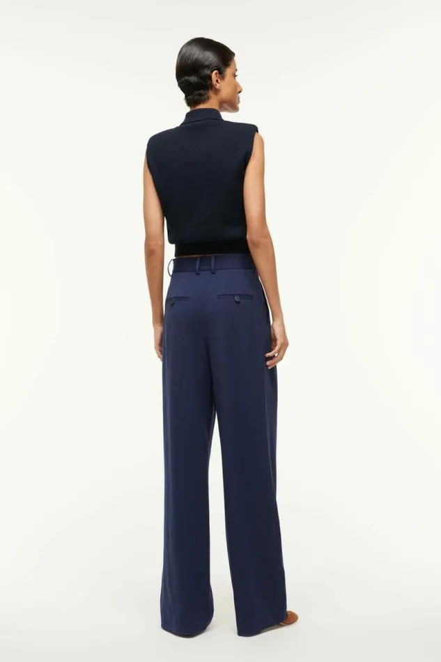 STAUD The Evening Edit LUISA PANT Navy 8211 Women STAUD The Evening Edit LUISA PANT Navy 8211 Women