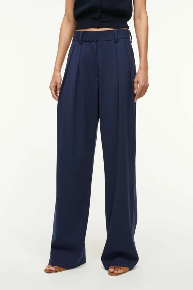 STAUD The Evening Edit LUISA PANT Navy 8211 Women STAUD The Evening Edit LUISA PANT Navy 8211 Women