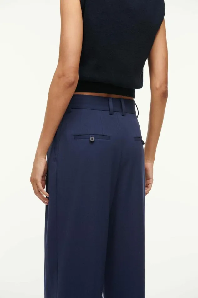 STAUD The Evening Edit LUISA PANT Navy 8211 Women STAUD The Evening Edit LUISA PANT Navy 8211 Women