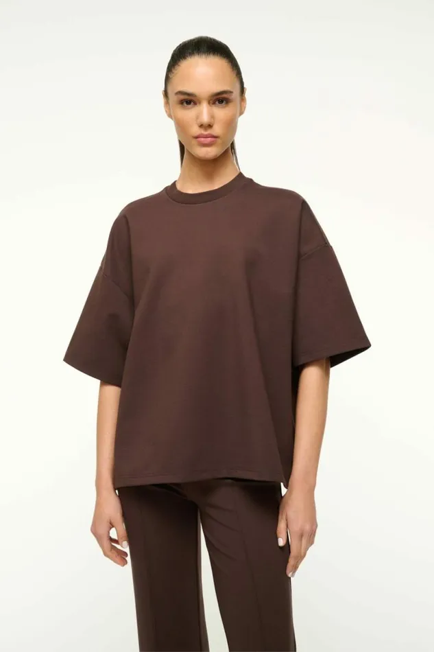 STAUD Tops CAPSULE TOP Dark Chocolate 8211 Women