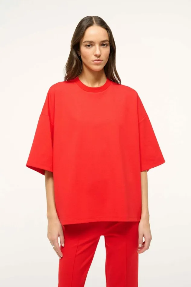 STAUD Tops CAPSULE TOP Red Rose 8211 Women