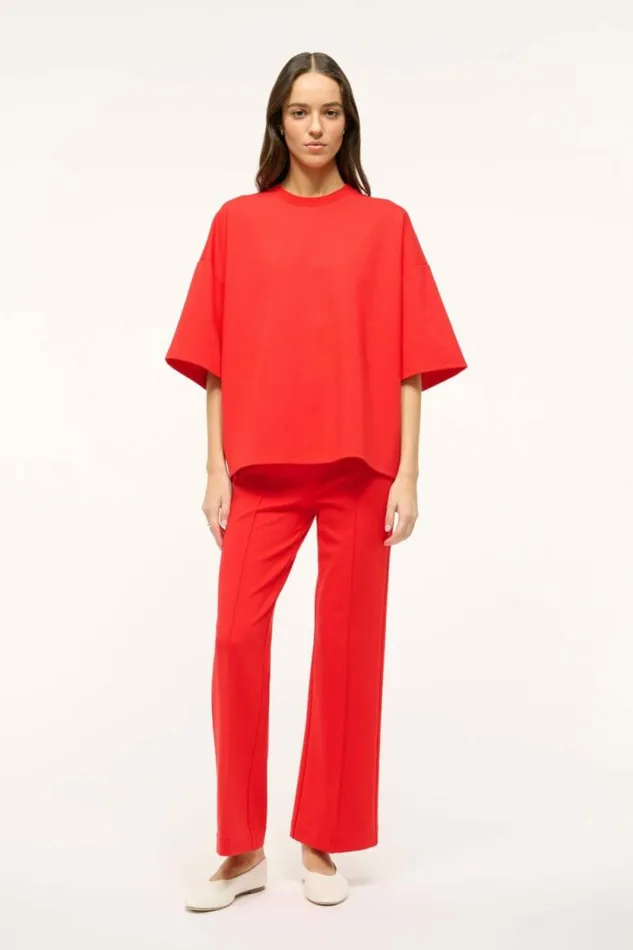 STAUD Tops CAPSULE TOP Red Rose 8211 Women STAUD Tops CAPSULE TOP Red Rose 8211 Women