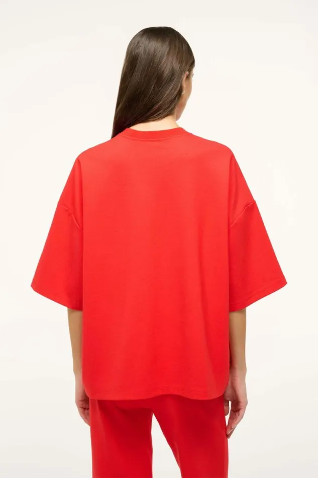 STAUD Tops CAPSULE TOP Red Rose 8211 Women STAUD Tops CAPSULE TOP Red Rose 8211 Women
