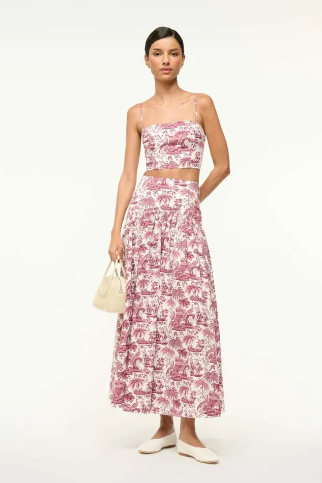 STAUD Tops FEDERICO TANK Bordeaux Toile 8211 Women