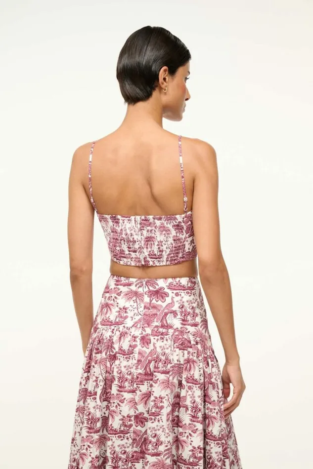 STAUD Tops FEDERICO TANK Bordeaux Toile 8211 Women
