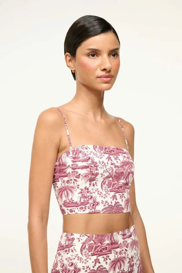STAUD Tops FEDERICO TANK Bordeaux Toile 8211 Women
