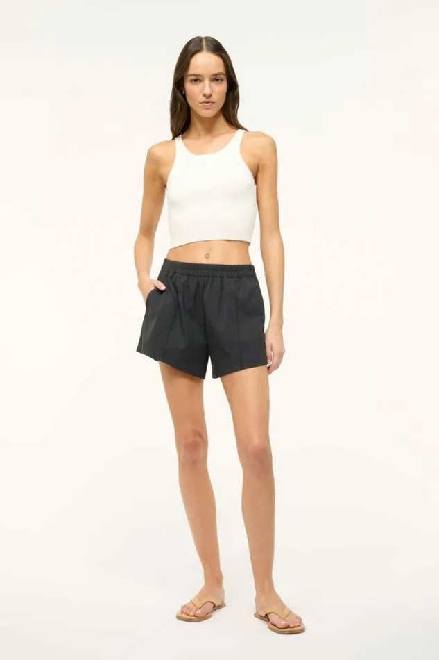 STAUD Tops IBISCO CROPPED TANK White 8211 Women